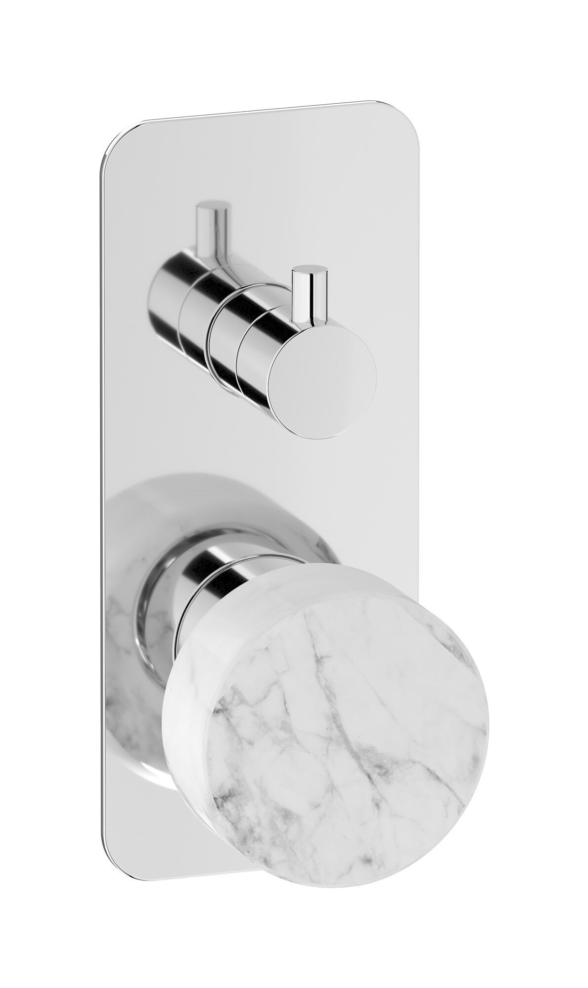 Мраморный встраиваемый смеситель для душа с переключателем IB мрамор + мрамор Elle ARCH-00100073 - Вид №1