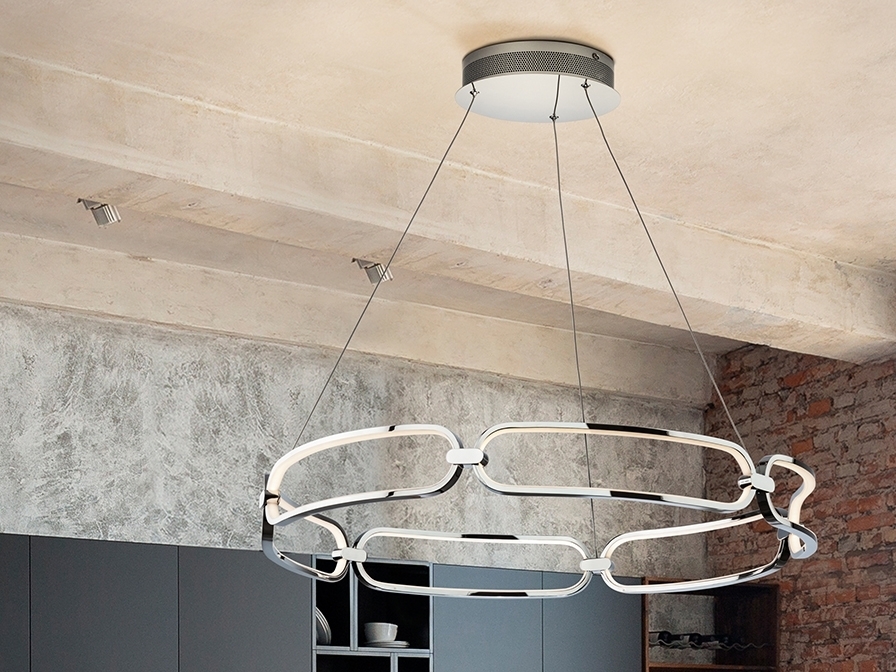 109037 Подвесной светильник Ø80 хром DIM Schuller Colette