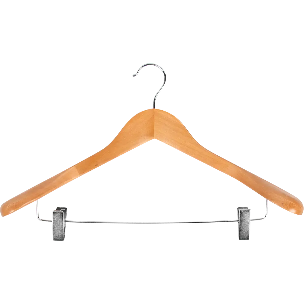 Плечики Spaceo с зажимом для деликатной одежды 45 см 82680669 Плечики с зажимом STLM-0033929