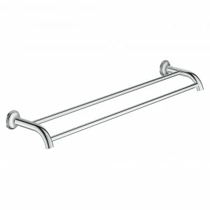Двойной держатель для полотенца GROHE Essentials Authentic, хром (40654001)