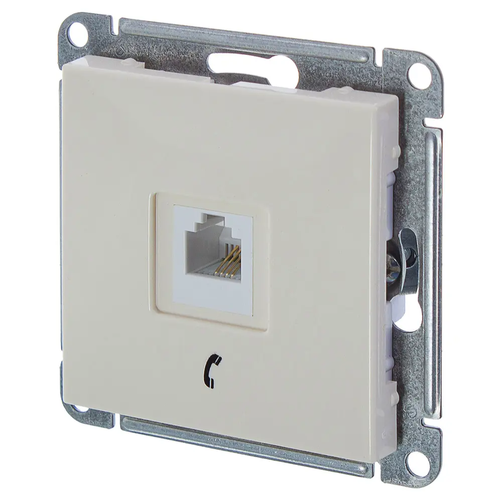 Телефонная розетка W59, 1 разъем, цвет слоновая кость 11610242 STLM-2053159 Schneider Electric