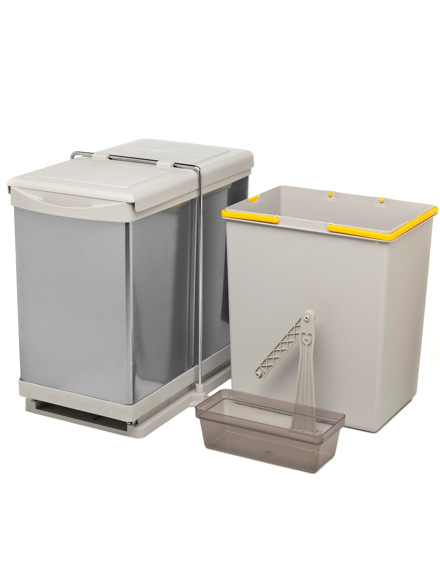 Контейнер для мусора на дверцу Alpha 400/21 Metallic Grey NAVAKO 10010 - Вид №2