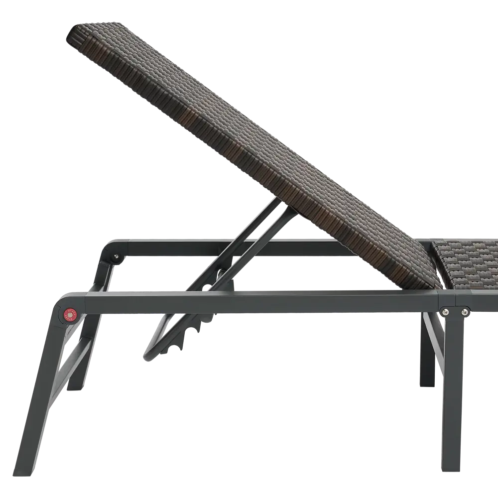 Шезлонг BEGINIA Kreo 193x60x31 см алюминий коричневый STLM-2183725 - Вид №10