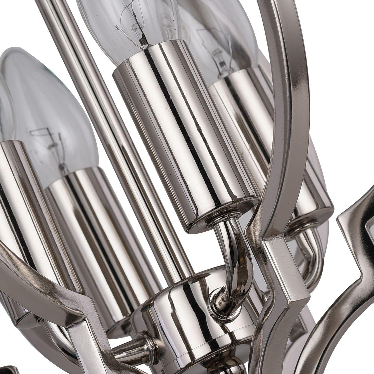 Подвесная люстра ST Luce Foriate SL361.103.04 ST LUCE ДИЗАЙНЕРСКИЕ, FORIATE 279775 Белый;серебро  - Вид №1