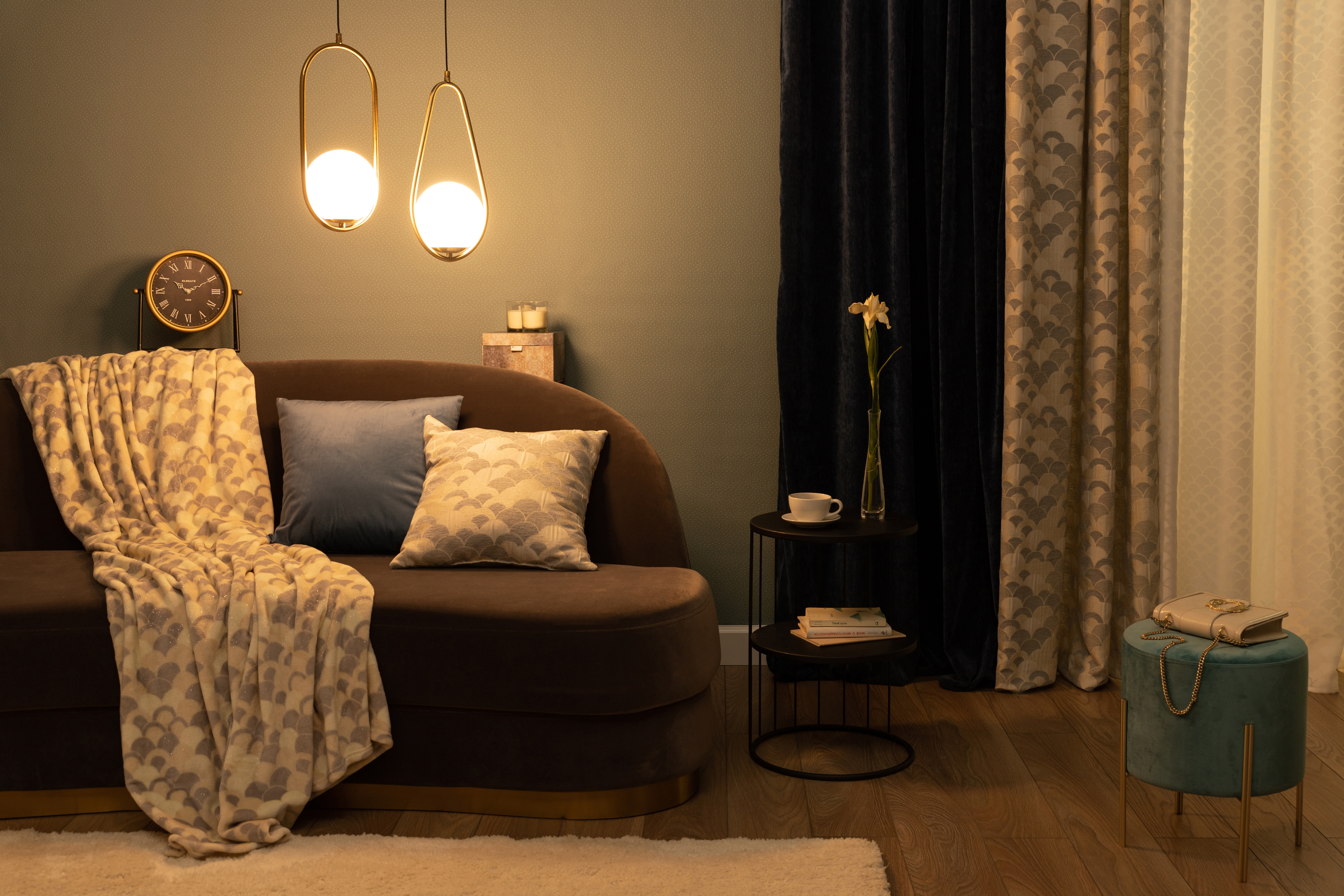 LAMPLANDIA Ariza — подвесной светильник с перламутровой бронзой 82140706 STLM-0020230 - Вид №14