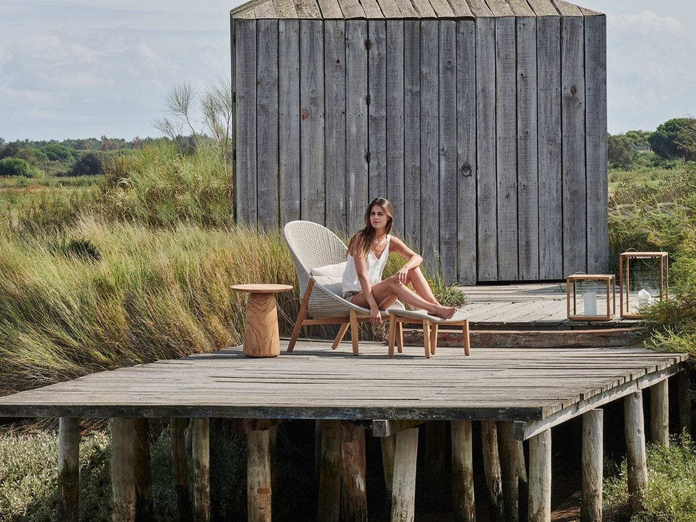 Подставка для ног из Tricord® и тика TRIBÙ Elio ARCH-00012145 - Вид №3