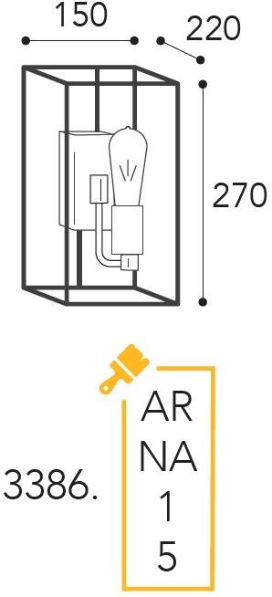 Moretti Luce Промышленный настенный светильник Cubic sun-id-1360750 - Вид №8
