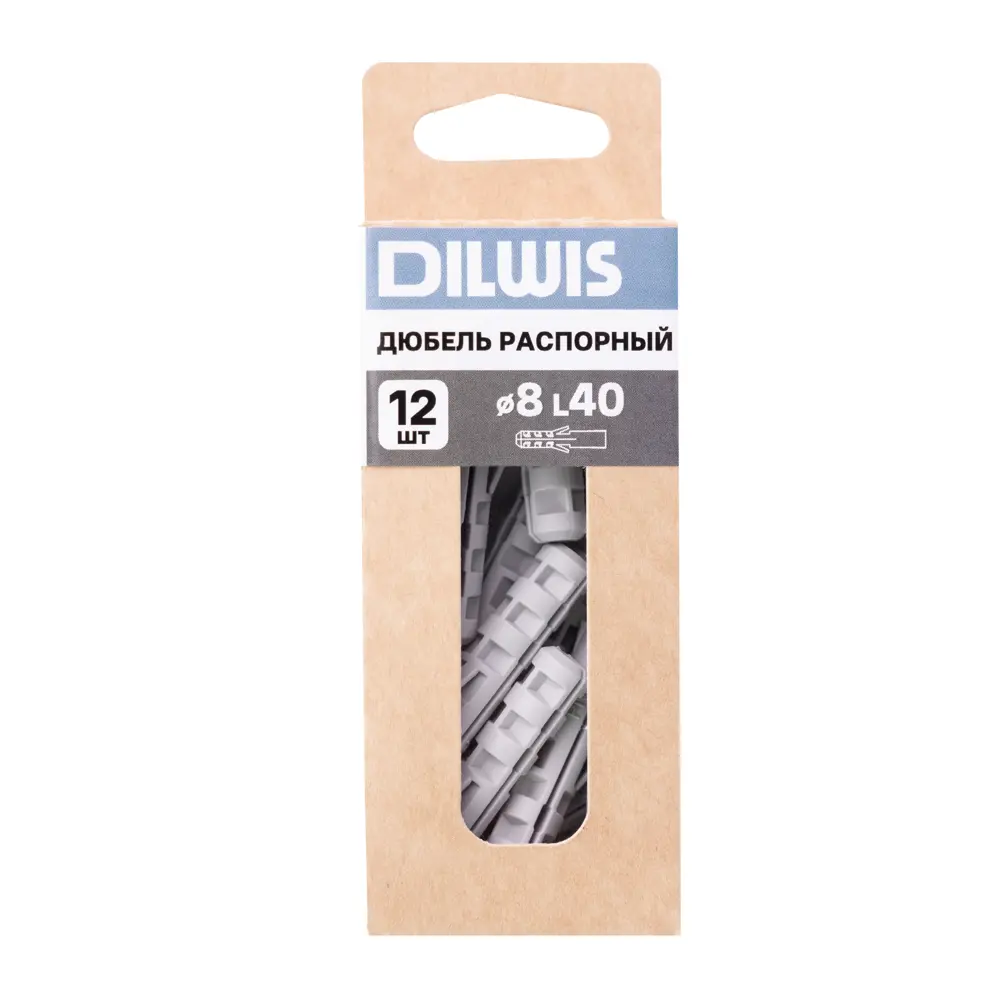 Дюбель распорный нейлоновый Dilwis 8x40мм 12 шт. 89449717 STLM-2075345  - Вид №3