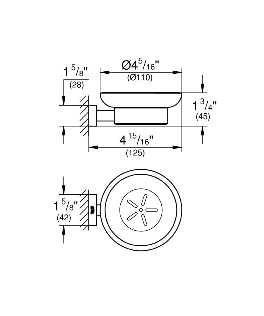 Настенная мыльница Grohe Essentials Cube ARCH-00010022 - Вид №1