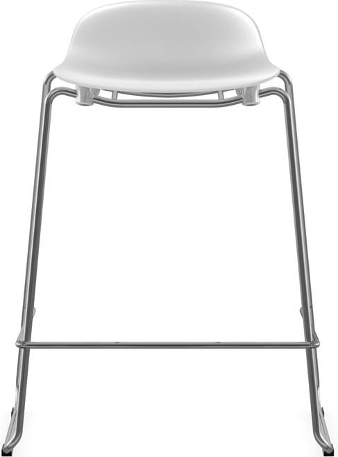 603230 Barstool 65 см Stacking Chrome White Normann Copenhagen Form - Вид №1