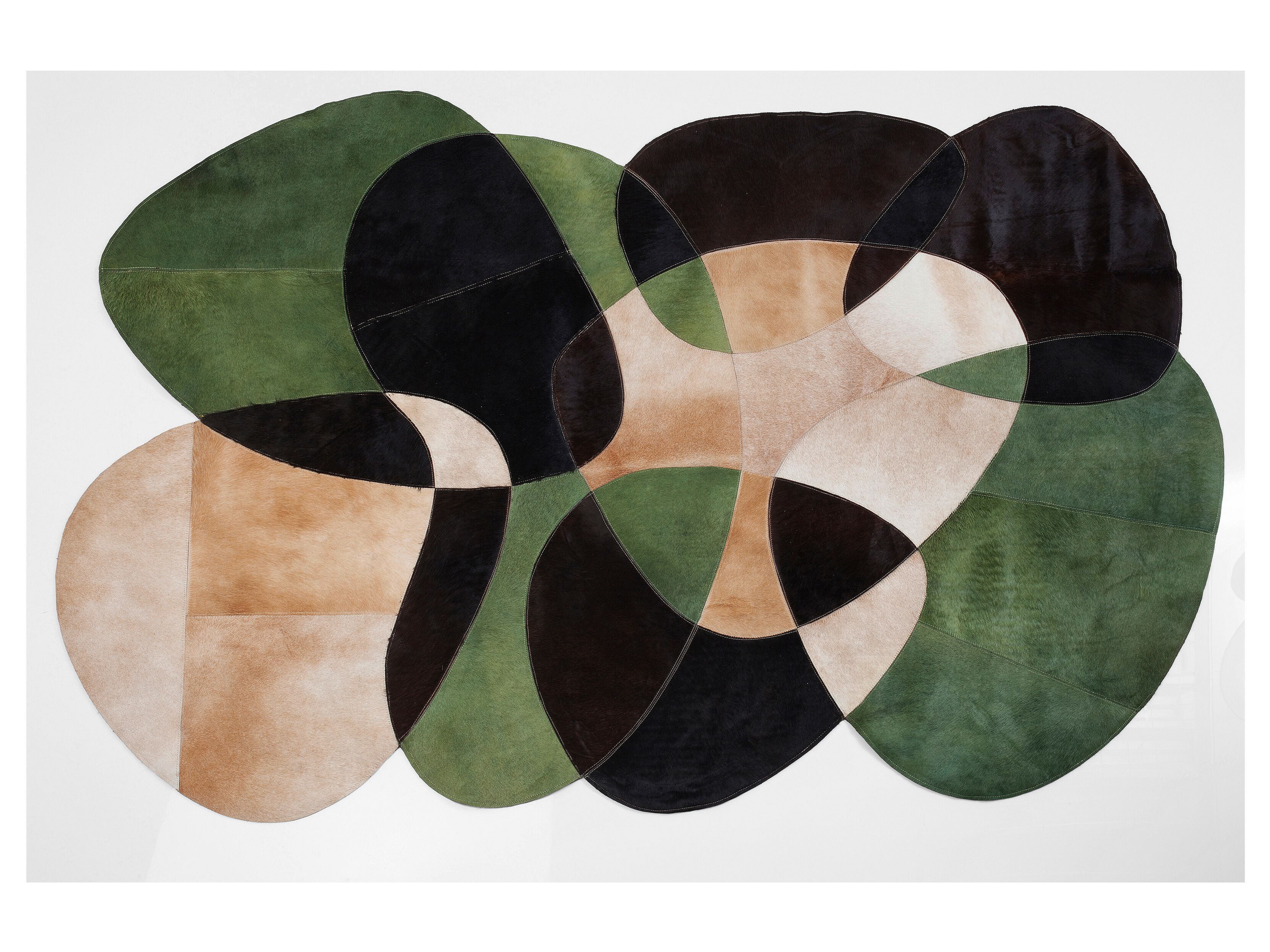 Прямоугольный шерстяной ковер ручной работы KARE Design OVADO COLORE ARCH-00128137