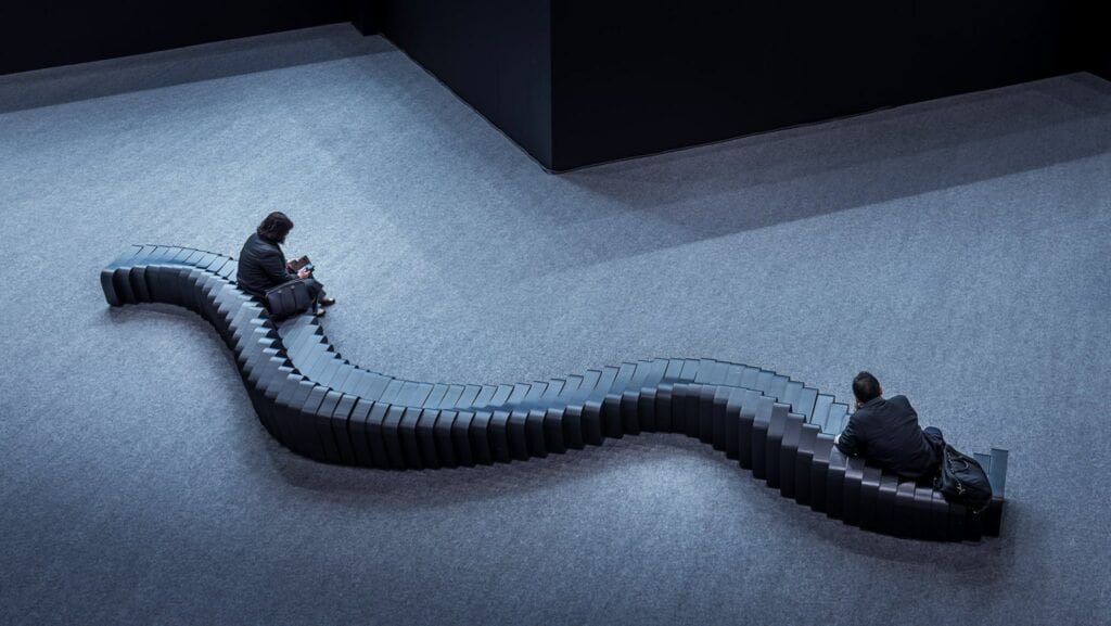 Модульный изогнутый диван с пенопластовым покрытием SIXINCH Cliffy ARCH-00045746 - Вид №2