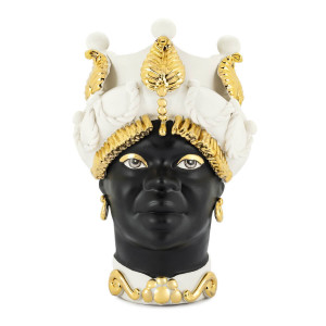 200945-18 ABHIKA ВАЗА MORO LADY BAROQUE WHITE/GOLD