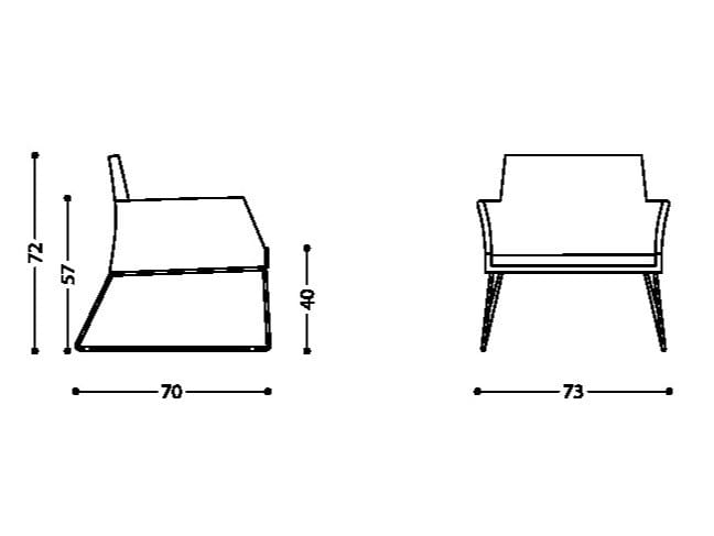 Кресло для саней с подлокотниками LAMM Fleet ARCH-00082606 - Вид №3