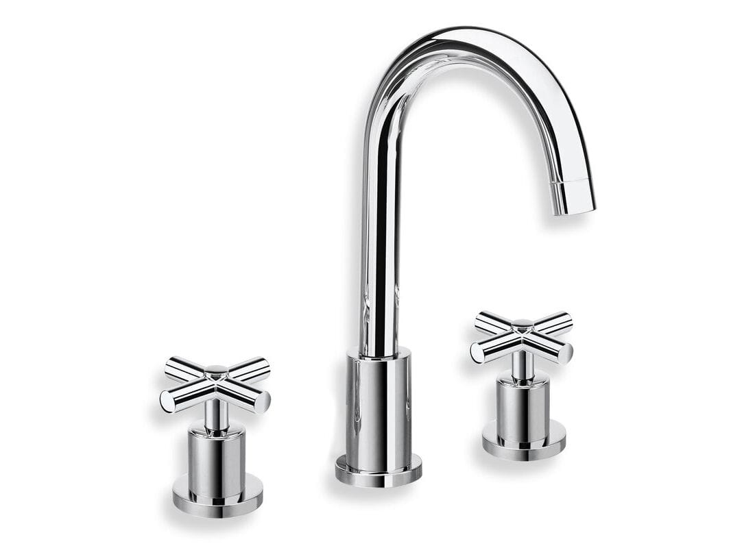 Смеситель для раковины с 3 отверстиями без слива CRISTINA Rubinetterie Exclusive ARCH-00150270 - Вид №1
