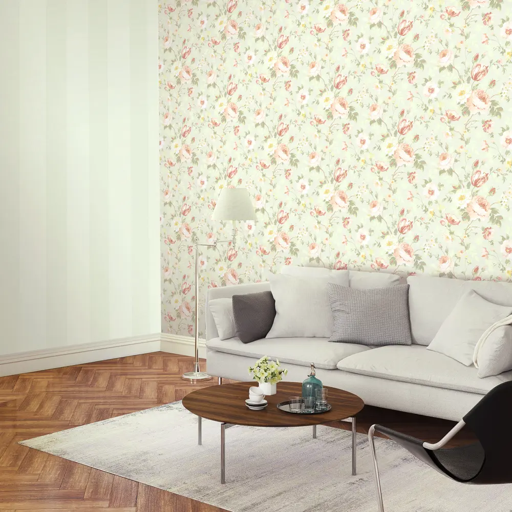 Обои Inspire Flower, виниловые на флизелиновой основе, цвет светло-серый, 1.06x10 м 82061802 STLM-2102961 - Вид №3
