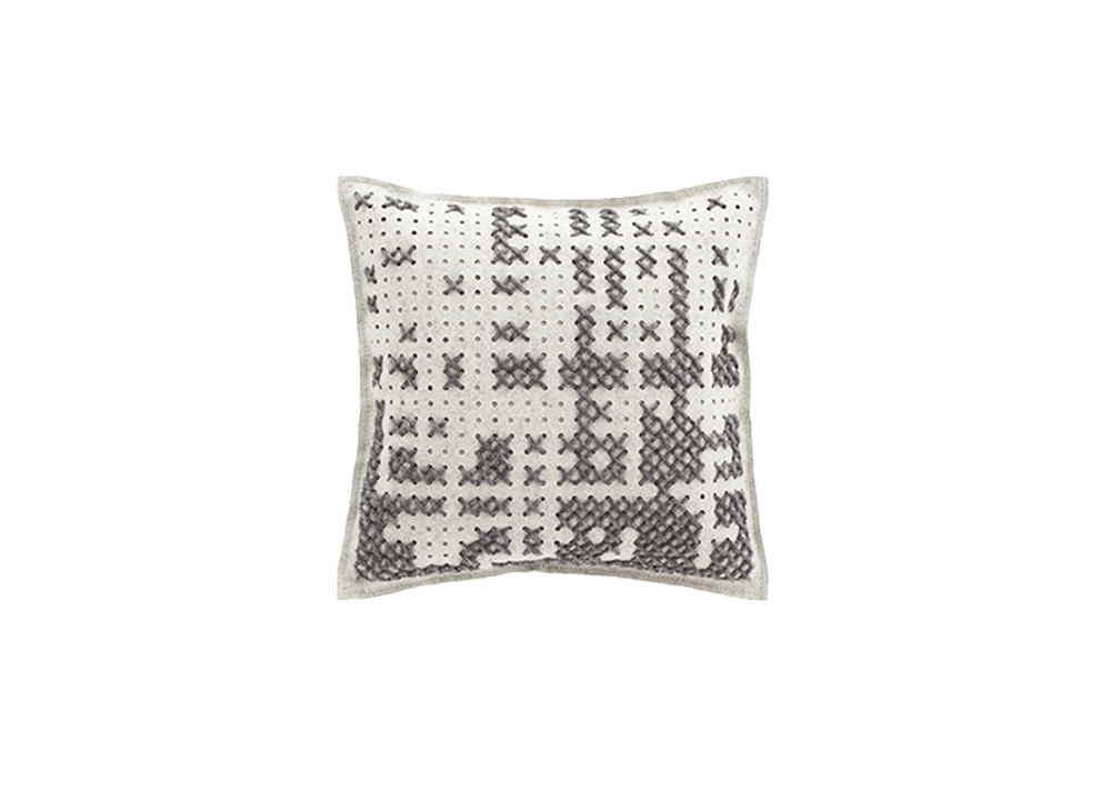 100087 Подушка Abstract серая 50x50 см GAN Canevas - Вид №2