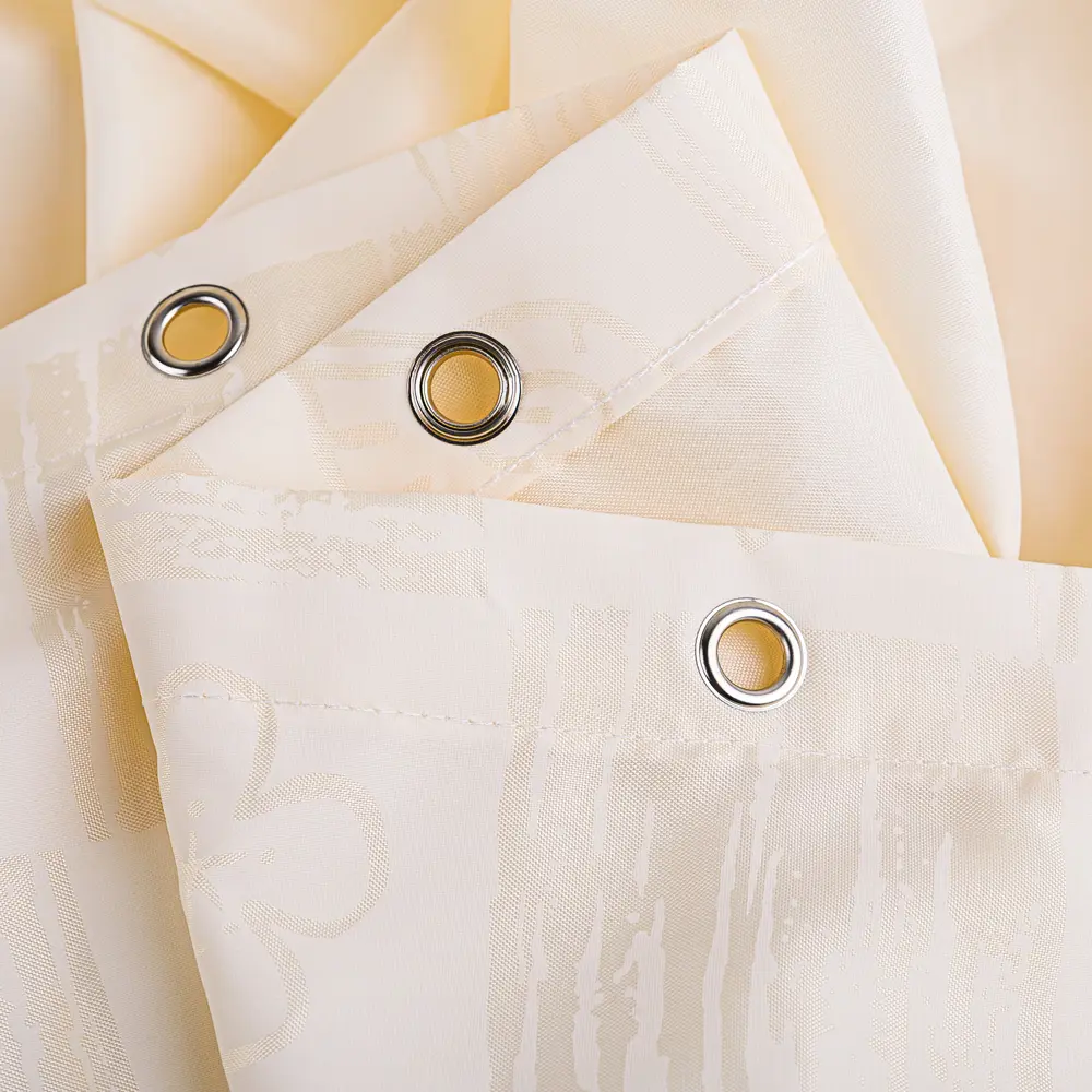 13872094 Штора для ванной Verran Dagha 240x200 см полиэстер цвет бежевый STLM-0003855 - Вид №2