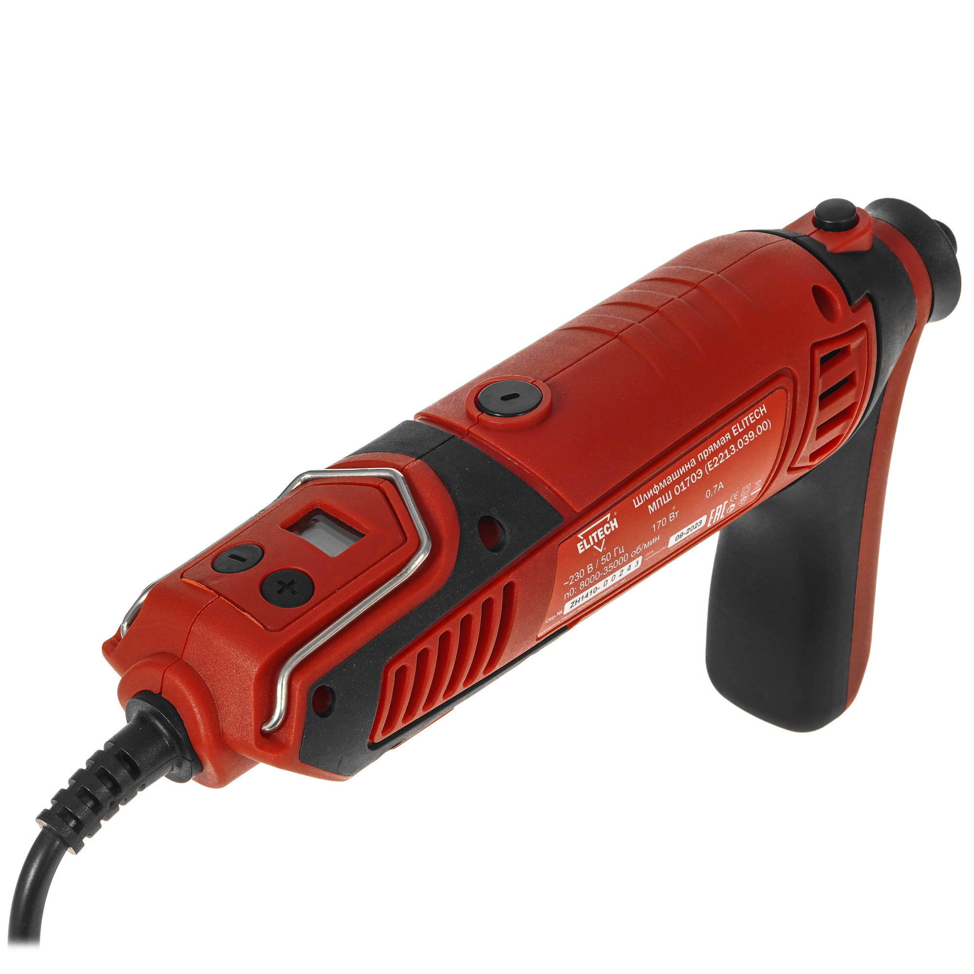 Прямая шлифовальная машина Elitech МПШ 0170Э 9088437 STDN-0136095 - Вид №1