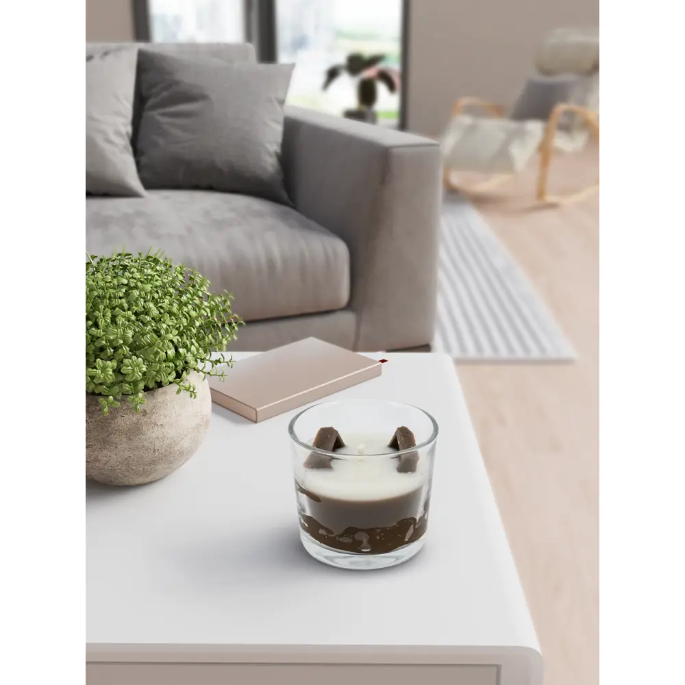 Santreyd Ароматическая свеча «Шоколадное суфле» в стеклянном стакане 82619234 STLM-0031889 - Вид №6