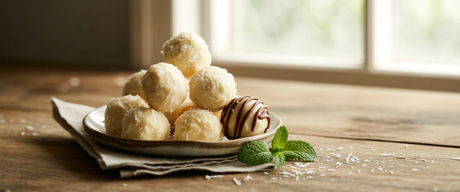 Домашние кокосовые шарики - Баннер категории