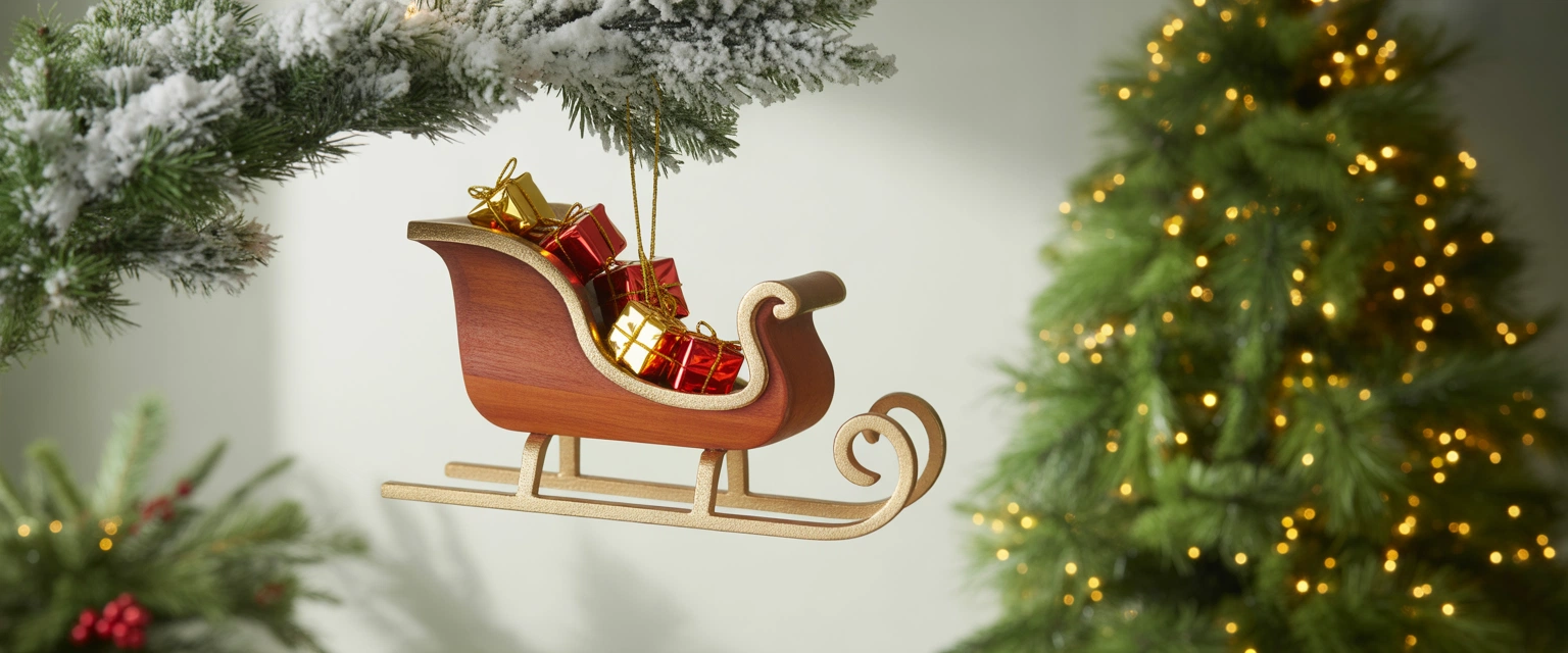 Елочная игрушка Сани - Баннер категории