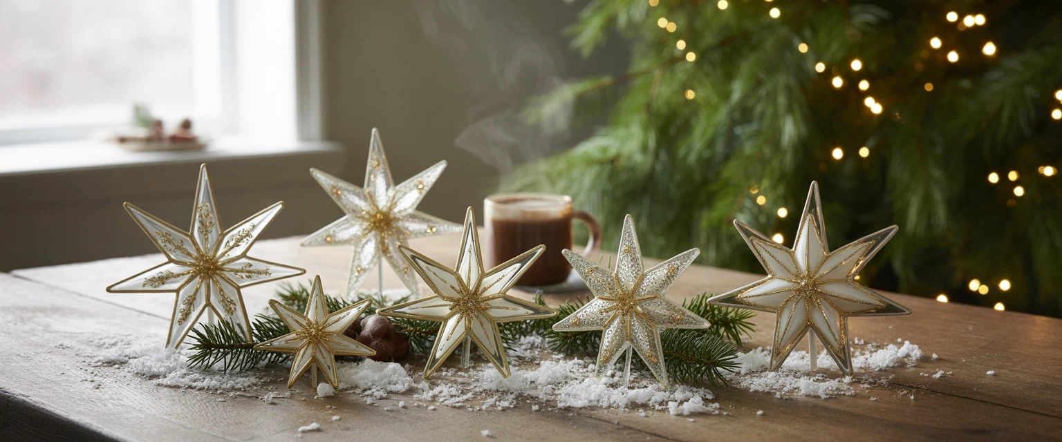 Елочные игрушки звезды - Баннер категории