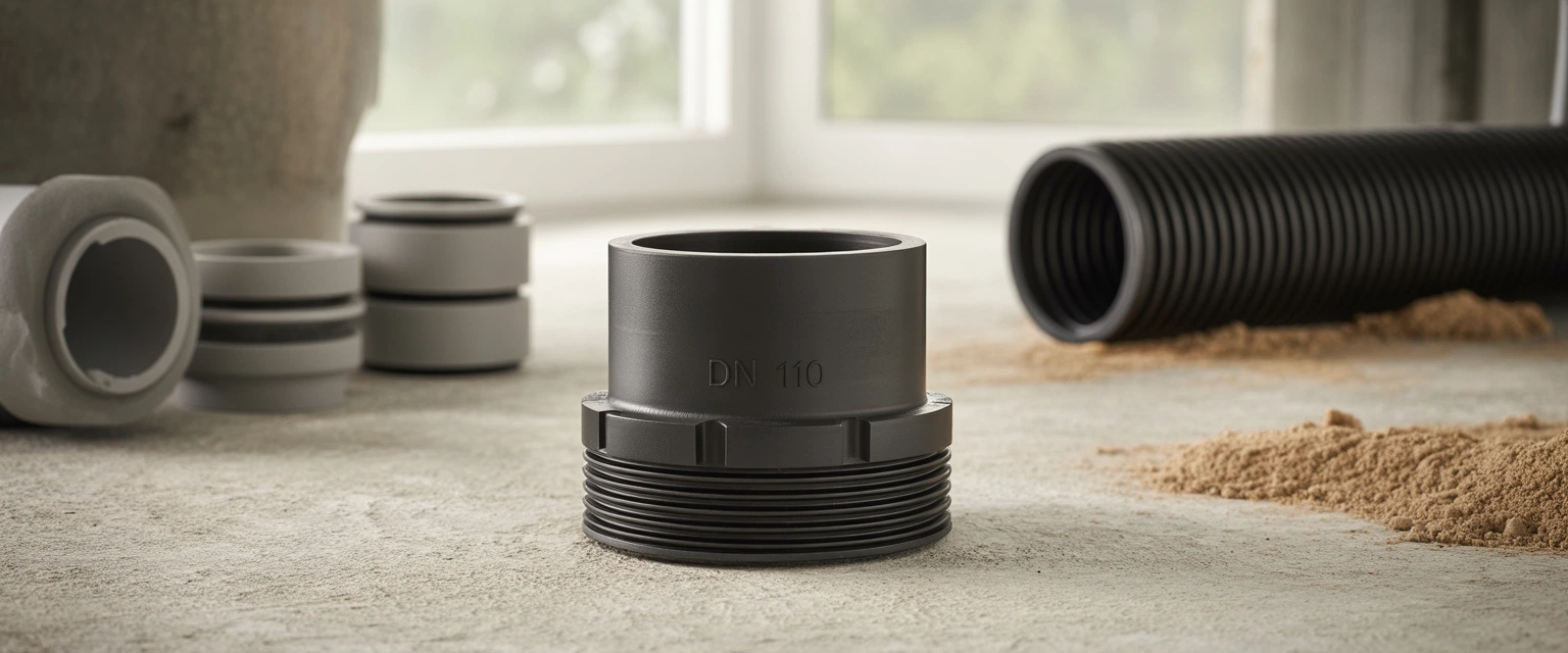 Муфты для дренажных труб (ПНД, ПВХ) - Баннер категории