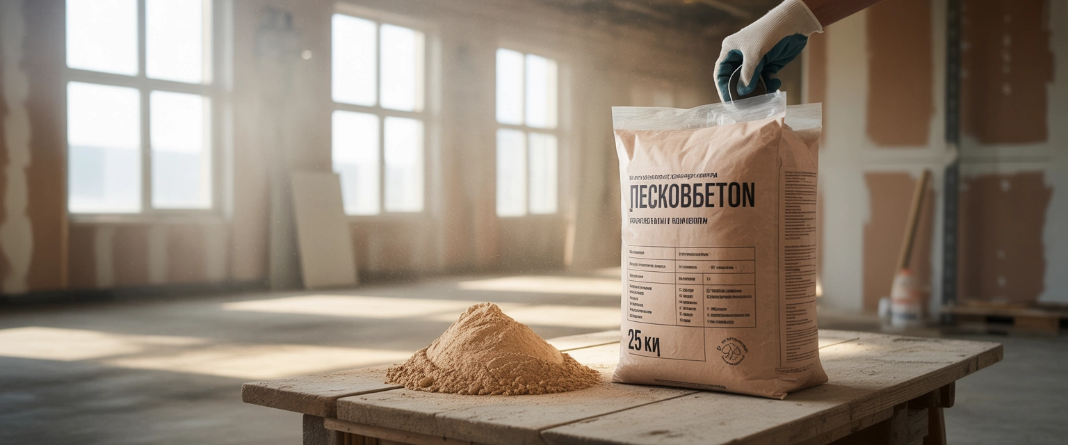 Пескобетон (стяжки) - Баннер категории