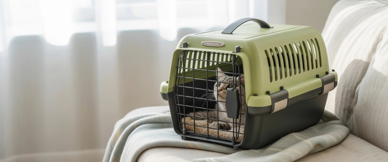 Пластиковые переноски для кошек - Баннер категории