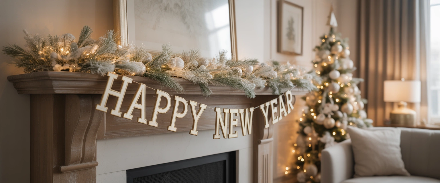 Поздравительная гирлянда - Баннер категории