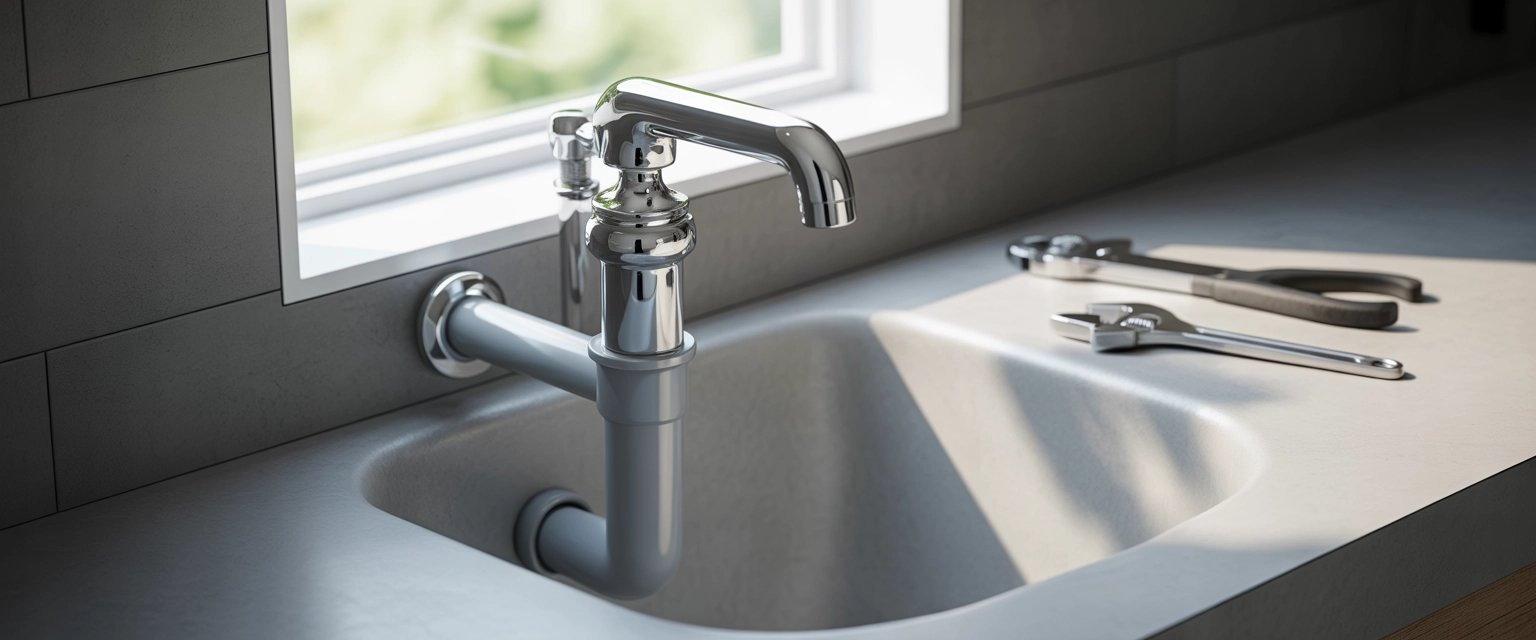 Системы слива и сифоны - Баннер категории